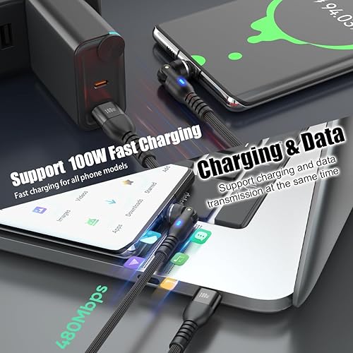 Miniatura 5 de Puntas de adaptador magnético, paquete de 3 puntas de repuesto de carga OTG de 9 pines USB2.0 para dispositivos tipo C, cable magnético de teléfono,