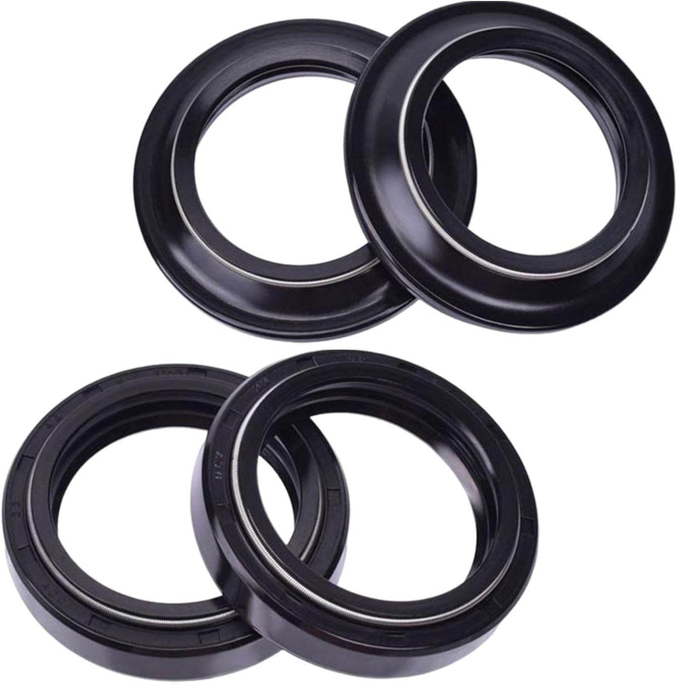 4 Pieces Motorcycle Front Fork Damper Oil Seal and Dust Seal for |Motors|Parts & Accessories|Motorcycle Parts|Other Motorcycle Parts