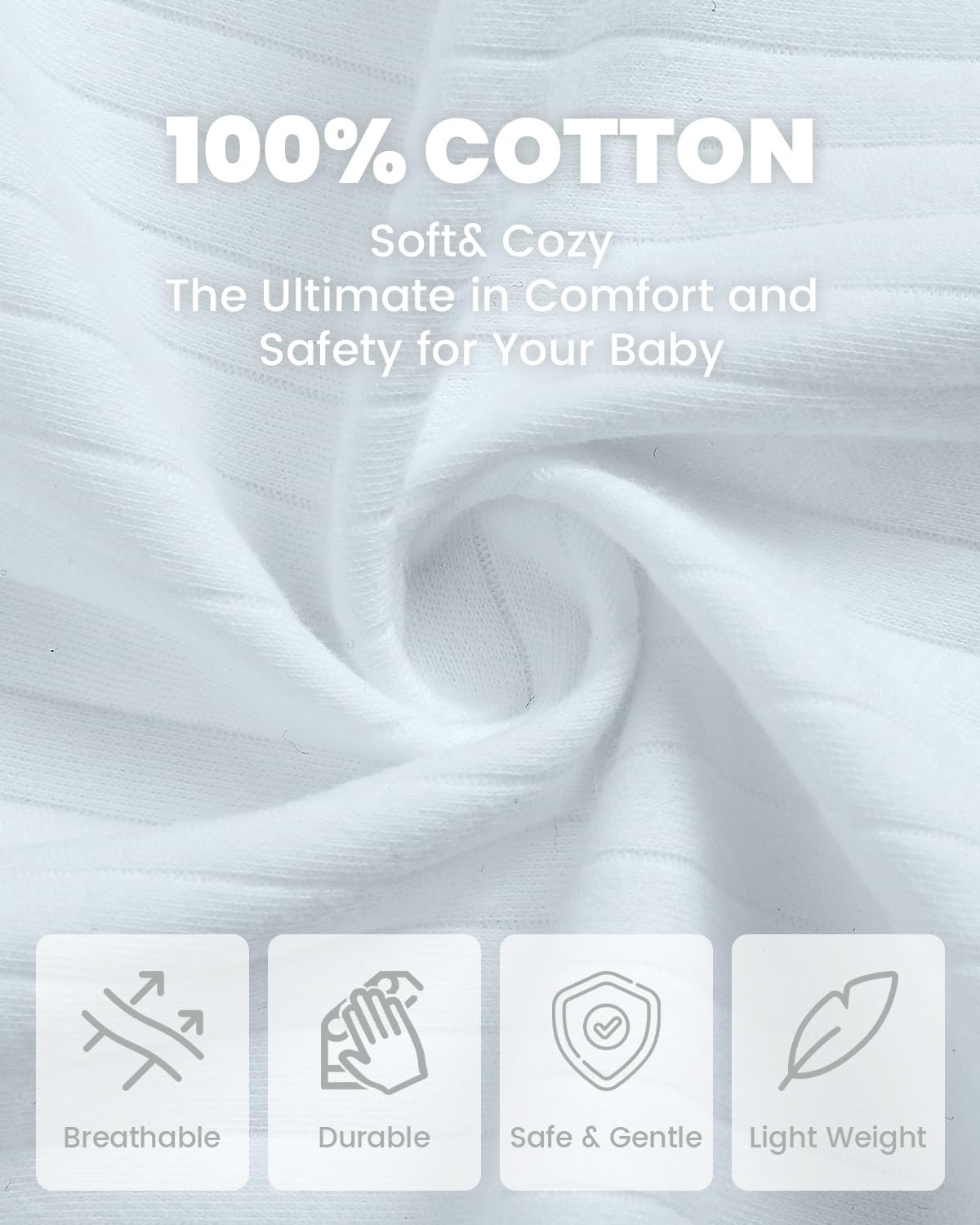 WYTbaby Body para bebé recién nacido, 2 piezas, manga larga, algodón, ropa de bebé de una pieza para niños y niñas de 0 a 12 meses