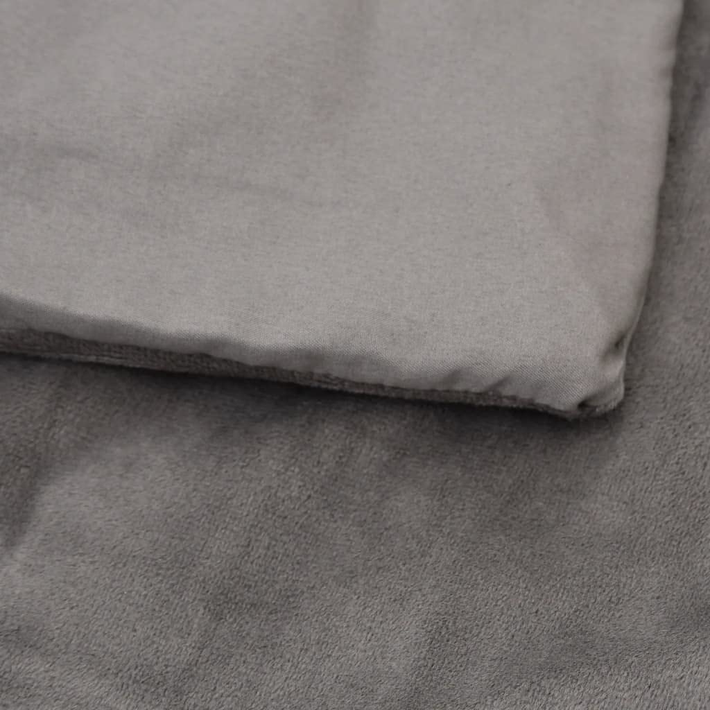 vidaXL Manta con Peso con Funda Tela Gris 200x230 cm 13 kg