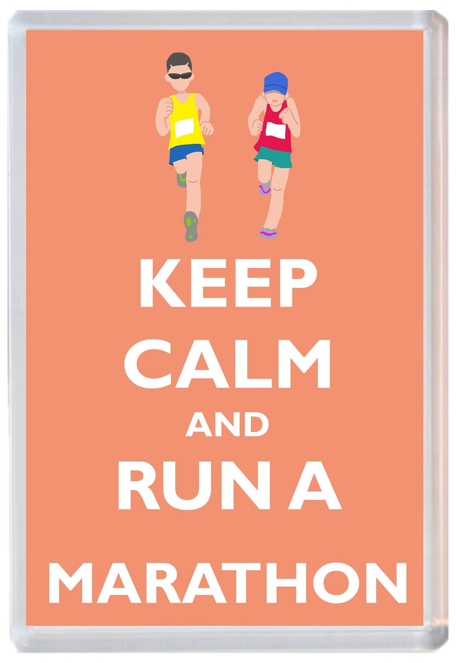 Keep Calm and Run a Marathon - Jumbo Fridge Magnet Souvenir