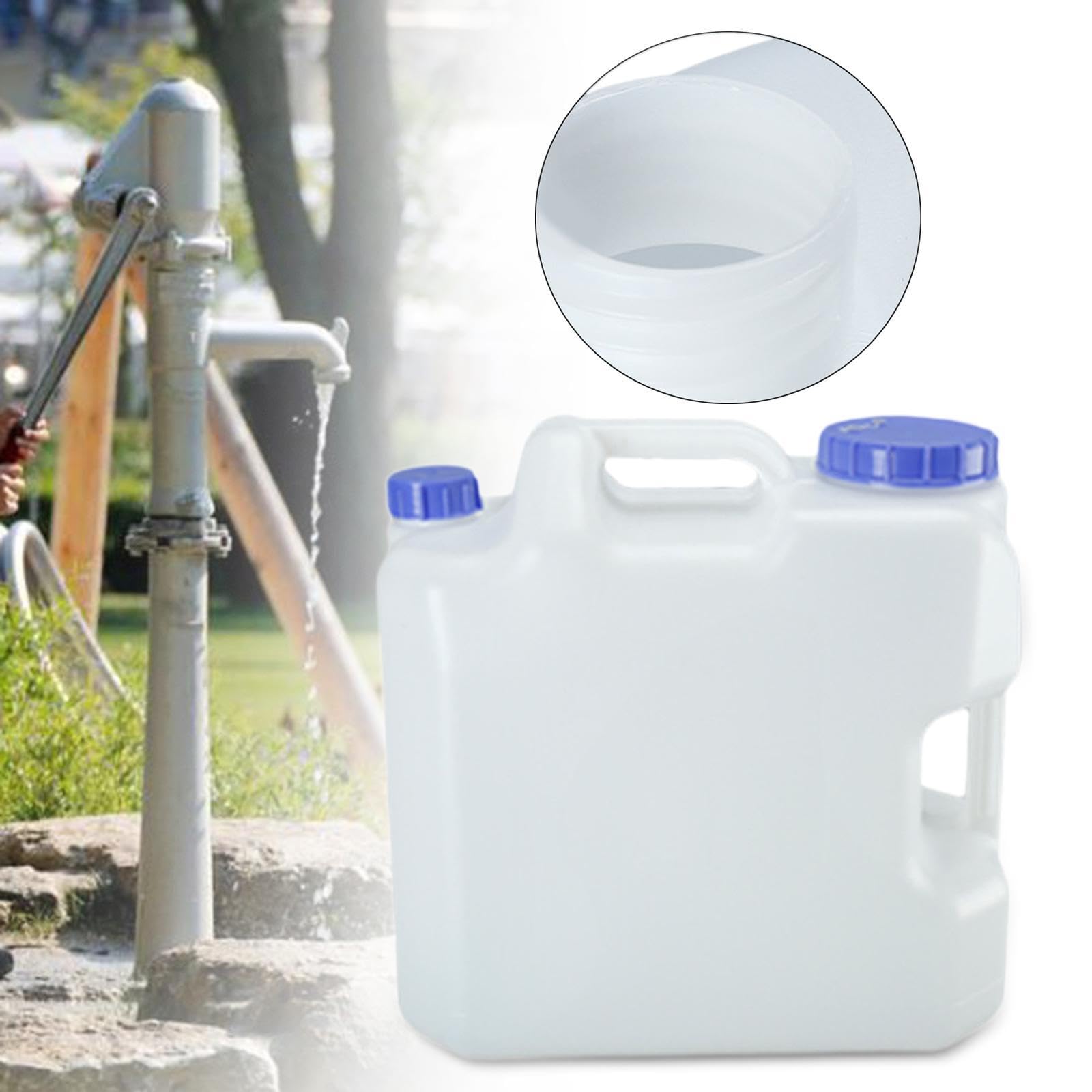 Contenitore Acqua Portatile Tanica Serbatoio Rubinetto Manico in PETG per Conservazione Acqua Potabile Facile da Trasportare Adatto Campeggio Escursio