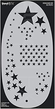STENCIL1FX Star Witness Stencil Eye Makeup Stencil for Costumes, Dress Up, Halloween, Cosplay, Face Painting, Raves, Festivals, Parades, Parties