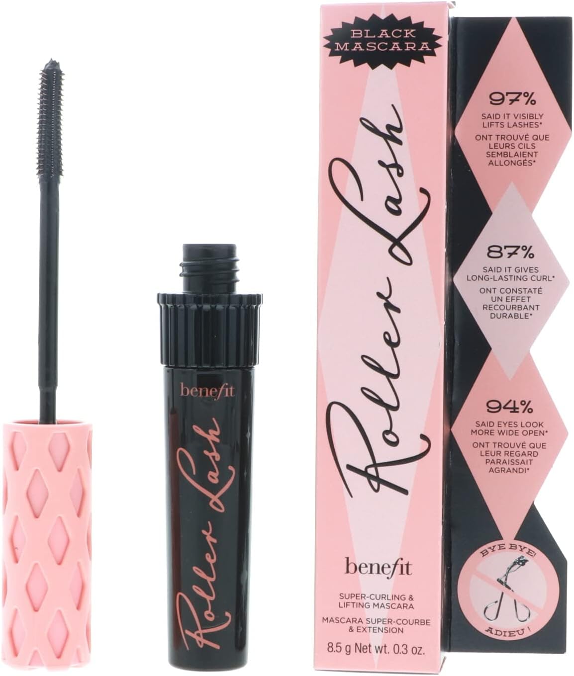 Cosmetics Roller Lash Curling & Lifting Mascara 0.30 oz / 8.5 g # Black