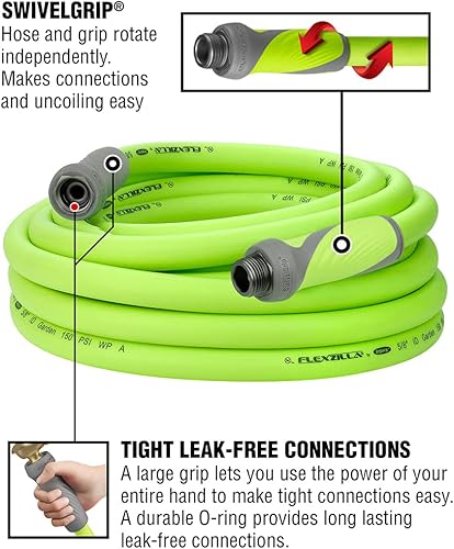 Miniatura 4 de Flexzilla - Mangueras de jardín con SwivelGrip, 25 pies y 50 pies