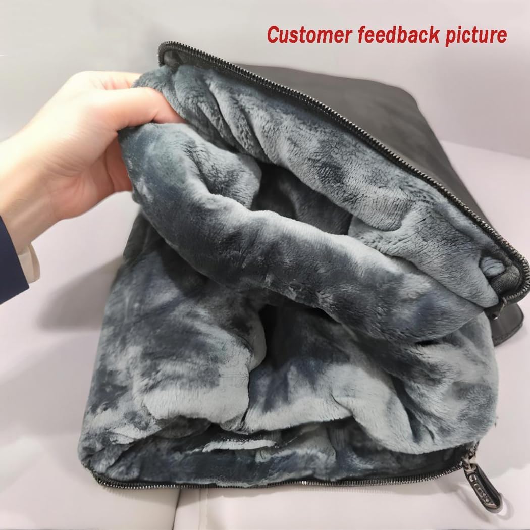 TOMSE Car Lumbar Support Blanket for Ford Mustang S650 S550 S197II S197 SN95II SN95 Coupé/Convertible 1994-2025, Premium Soft 3 in 1 Waist Support Throw Pillow Blanket,Normal-D