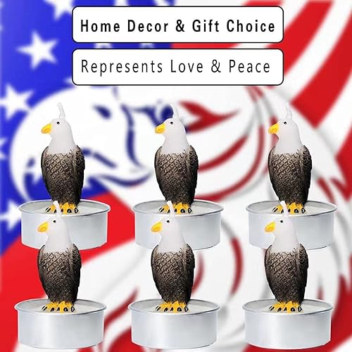 Miniatura 2 de Velas de té Eagle, vela de té de águila americana para regalo del día del padre, es libre, potente y valiente, ideal para decoración del hogar,