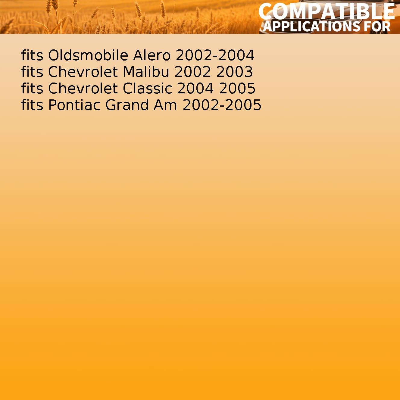 1 PCS A C Accumulator fits Chevrolet Malibu,Classic 2002 2003 2004 2005 fits Oldsmobile Alero 2002 2003 2004 fits Pontiac Grand Am 2002 2003 2004 2005