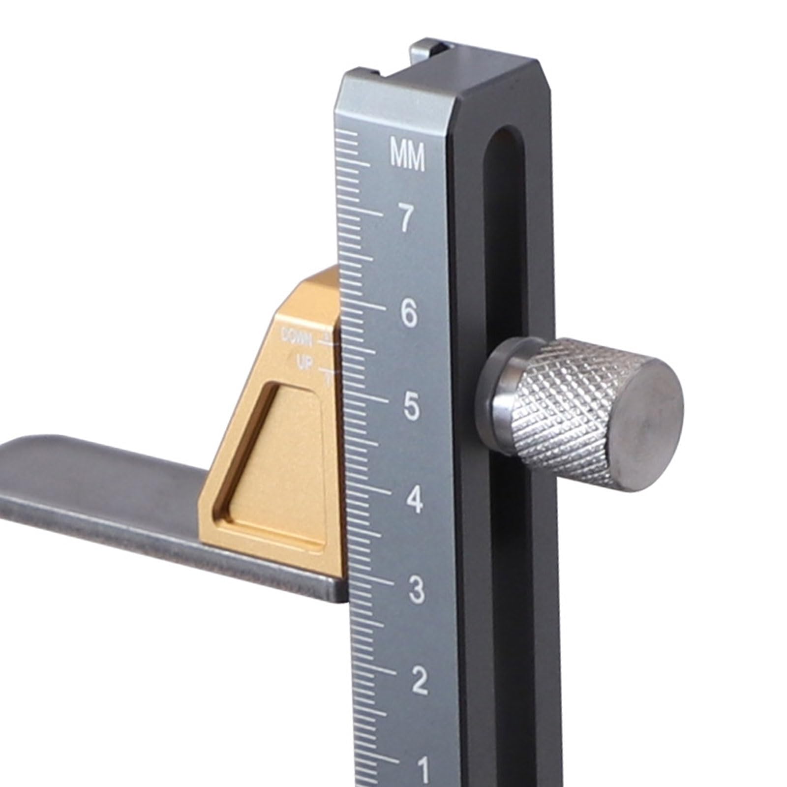 Medidor de altura de escala métrica/pulgadas, instrumento de medición de aluminio, herramienta de medición de carpintería