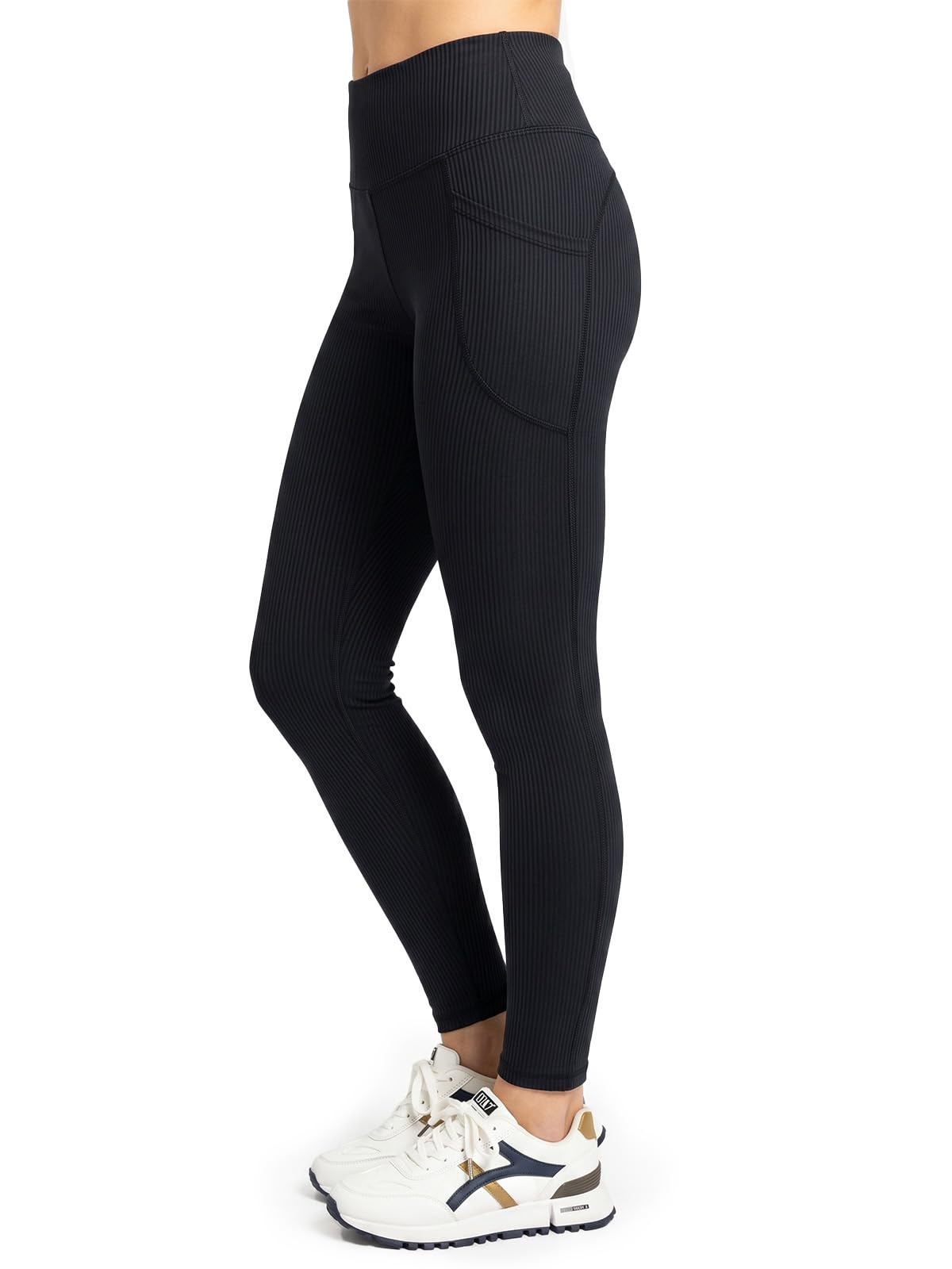 JUNEBERRY® Leggings sportivi da donna, in spandex testurizzato, elasticizzati, leggeri, comodi, per palestra, taglie dalla XS alla XL