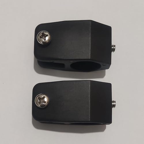 Miniatura 3 de 2 unids barco negro nylon Bimini Top Hardware Jaw Slide 78" 0.866 in de tubería