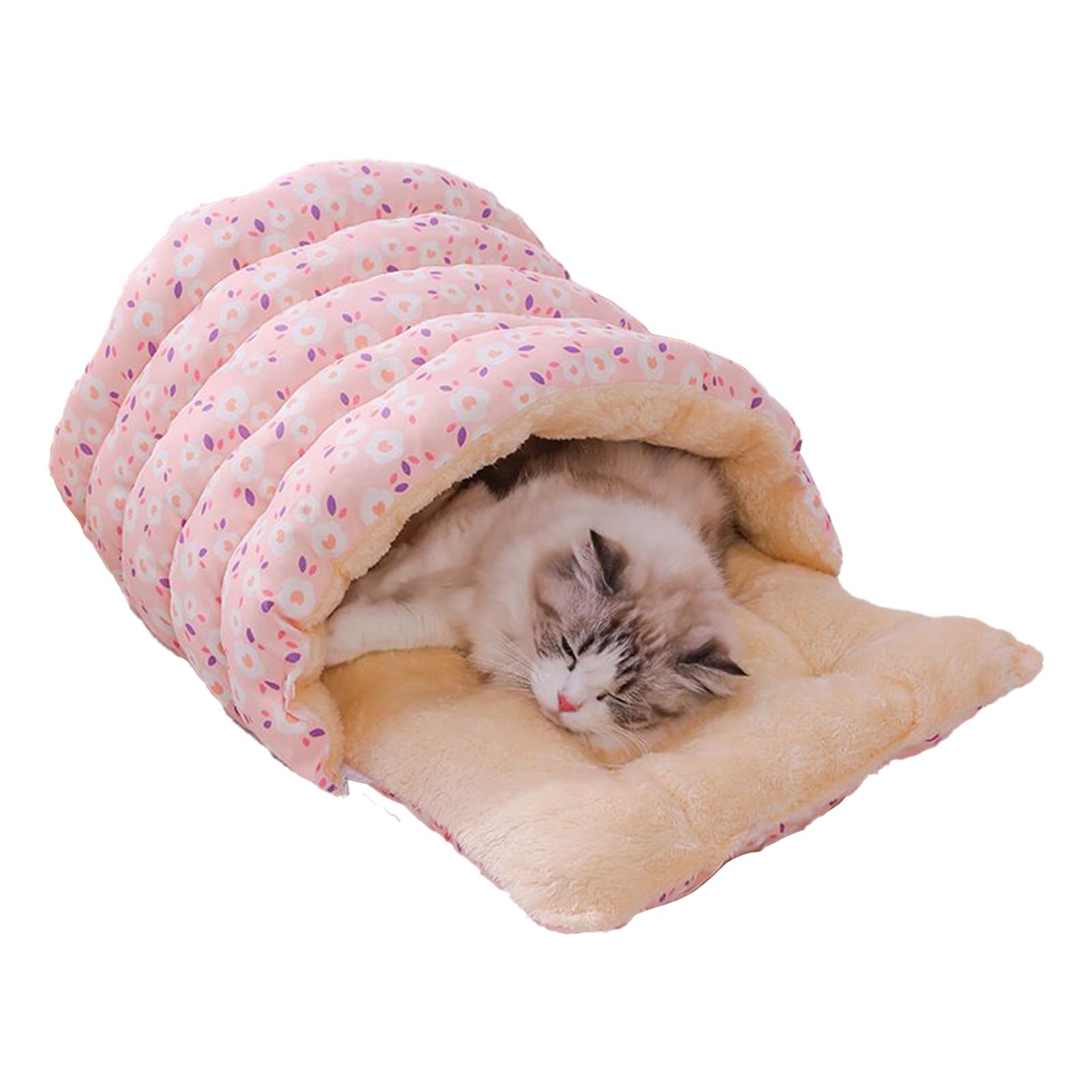 Nid pour chat thermique avec tapis épais et chaud pour l'hiver