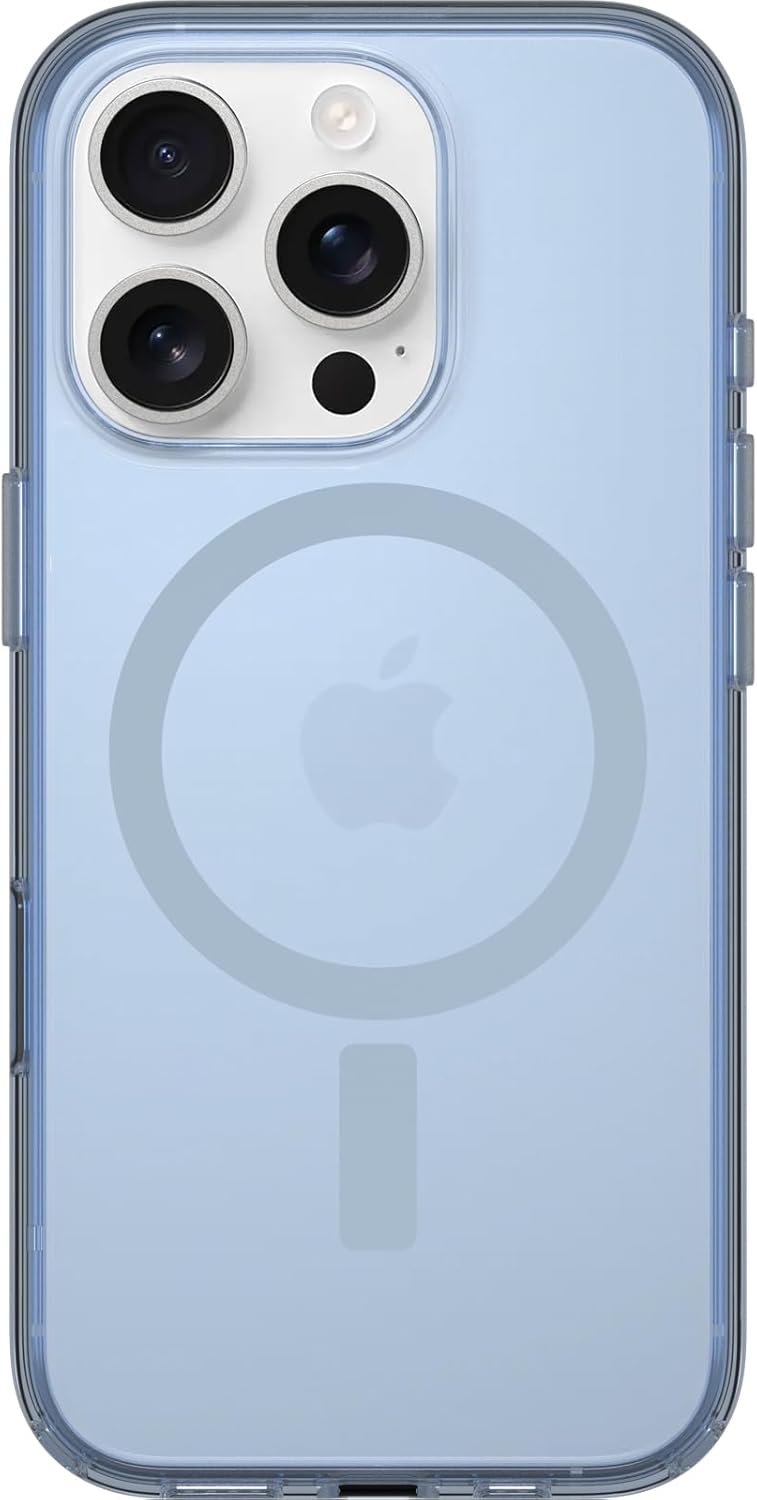 OtterBox iPhone 16 Pro Symmetry Series Clear Case - Silver Glade Blue
