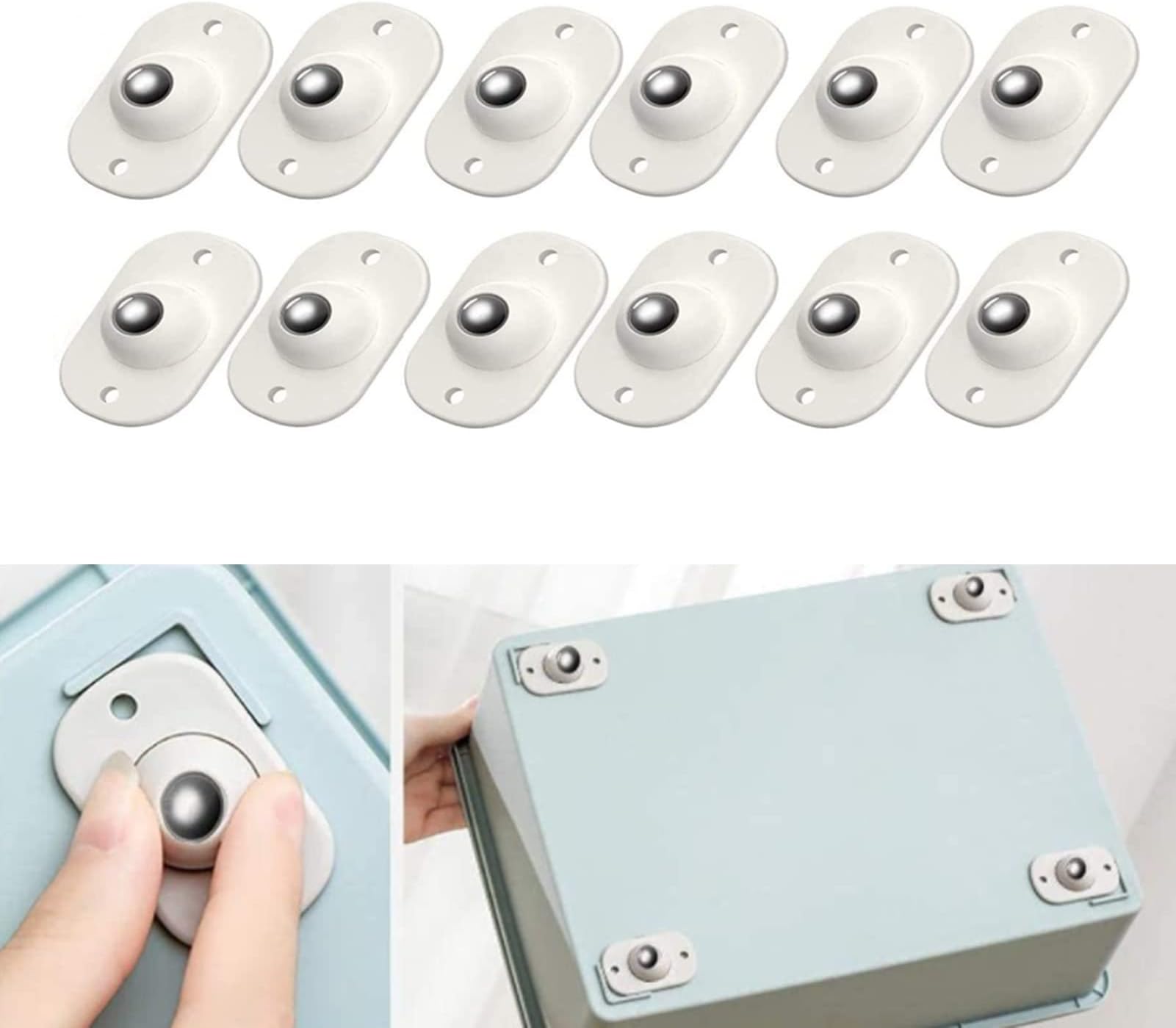 12pcs Self Adhesive Caster Wheels