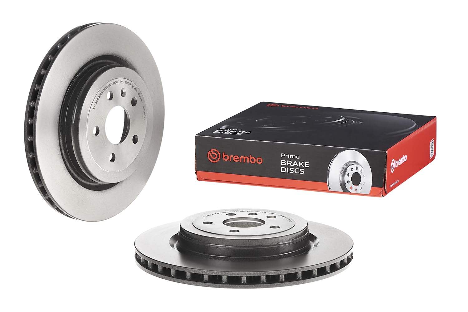 Brembo 09.N266.21 UV Coated Pillar Vented Brake Rotor TESLA OE# 6006431