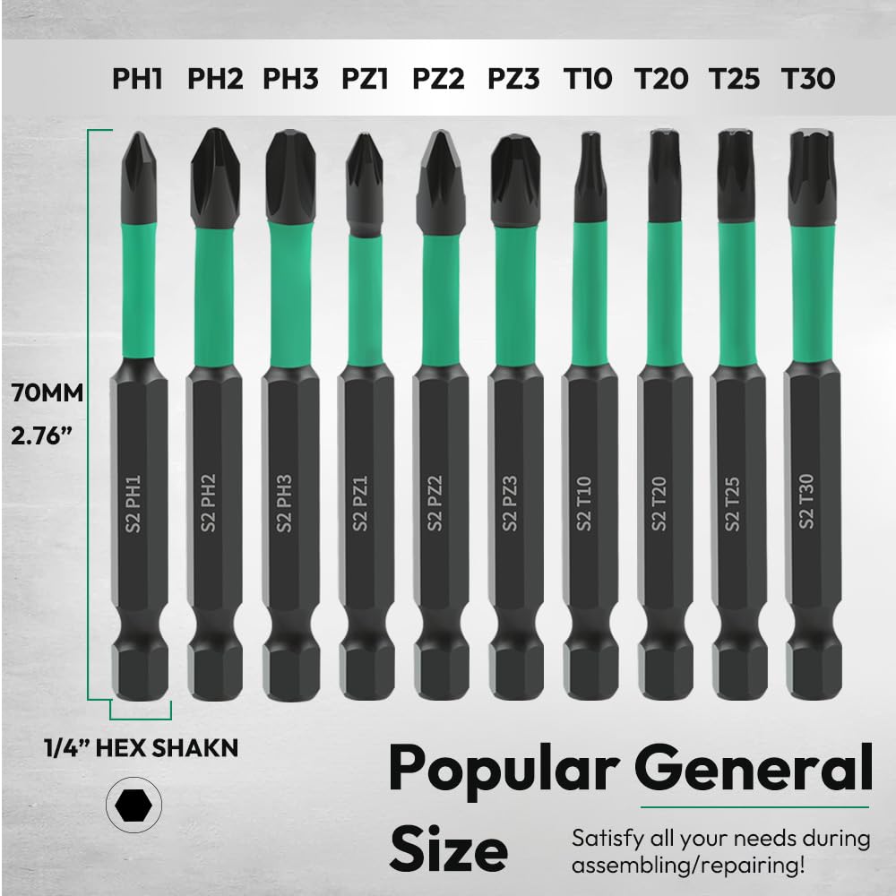 impact driver bit types pozidriv phillips torx