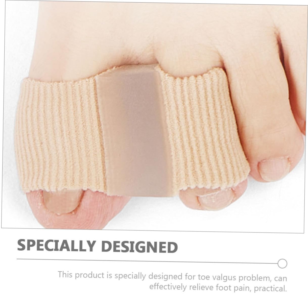 FOMIYES 12pcs Foot Toe Dividers and Overlapping Toe Separators for Women, Skin Color L, Bunion Relief Devices for Hallux Valgus and Daily Use