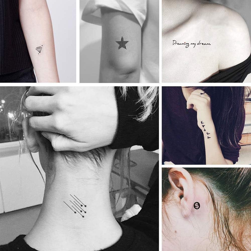 Everjoy 180+ Tiny Cute Patterns Temporary Tattoos