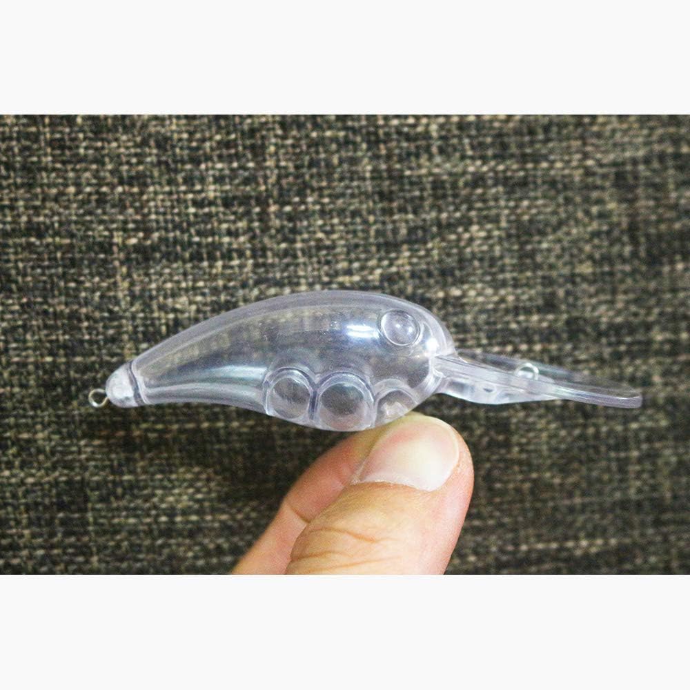 15 Pcs Unpainted Fishing Medium Diving Crankbaits Hard Lures Baits Blanks Body