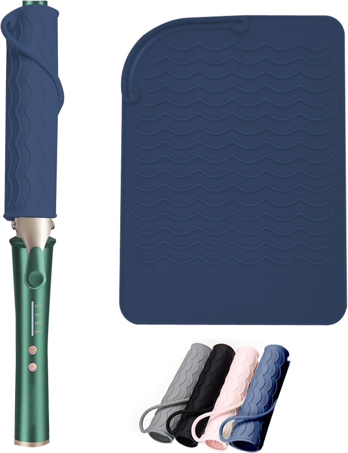 WUBAYIHeat Mat for Hair Straighteners,Silicone Heat Resistant Mat for Curling Iron, Flat Iron, Heat Protecting Mat for Hot Hair Styling Tools