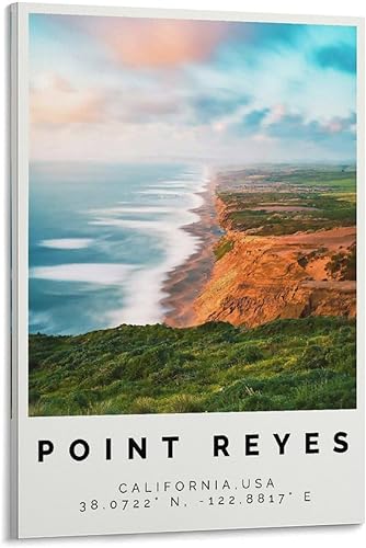 Point Reyes - Póster de Bunter Druck, Point Reyes Wandkunst, Point Reyes Foto Dekor, Point Reyes Geschenk - Póster de pared para decoración del