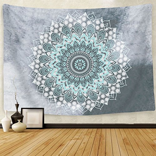 BLEUM CADE Mandala Tapestry Wall Hanging Indian Bohemian Hippie Psychedelic Tapestry Wall Decor for Living Room Bedroom