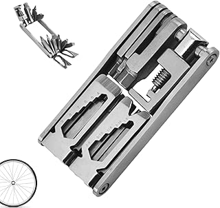 自転車修理ツールキット | 多機能レンチスクリュードライバーセット - 携帯用自転車修理キット - オートバイおよびトレイルライディングおよび通勤および路側および家庭ガレージおよびサイクリングおよび山道用