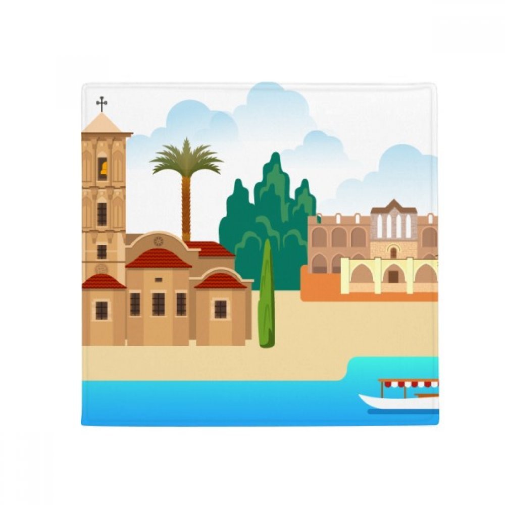 Tapis de pet rond Portugal Coimbra anti-dérapant multicolore 60 cm