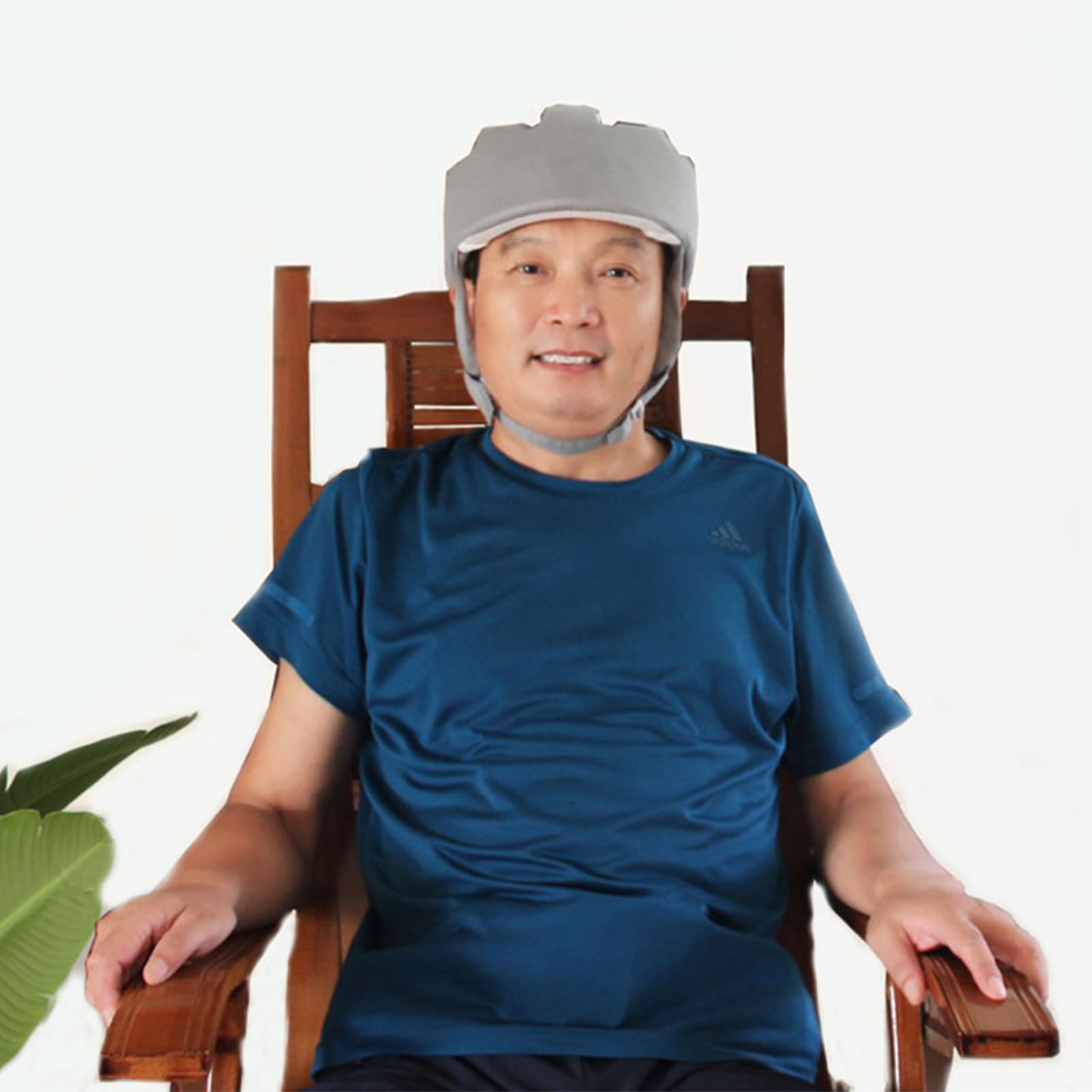 Gorro De Protección para Ancianos,Anticaída Casco De Seguridad Ajustable,Protección De Cabeza De Anciano Transpirable,Gorra De Protección De La Cabeza para Personas Mayores(Color:B)