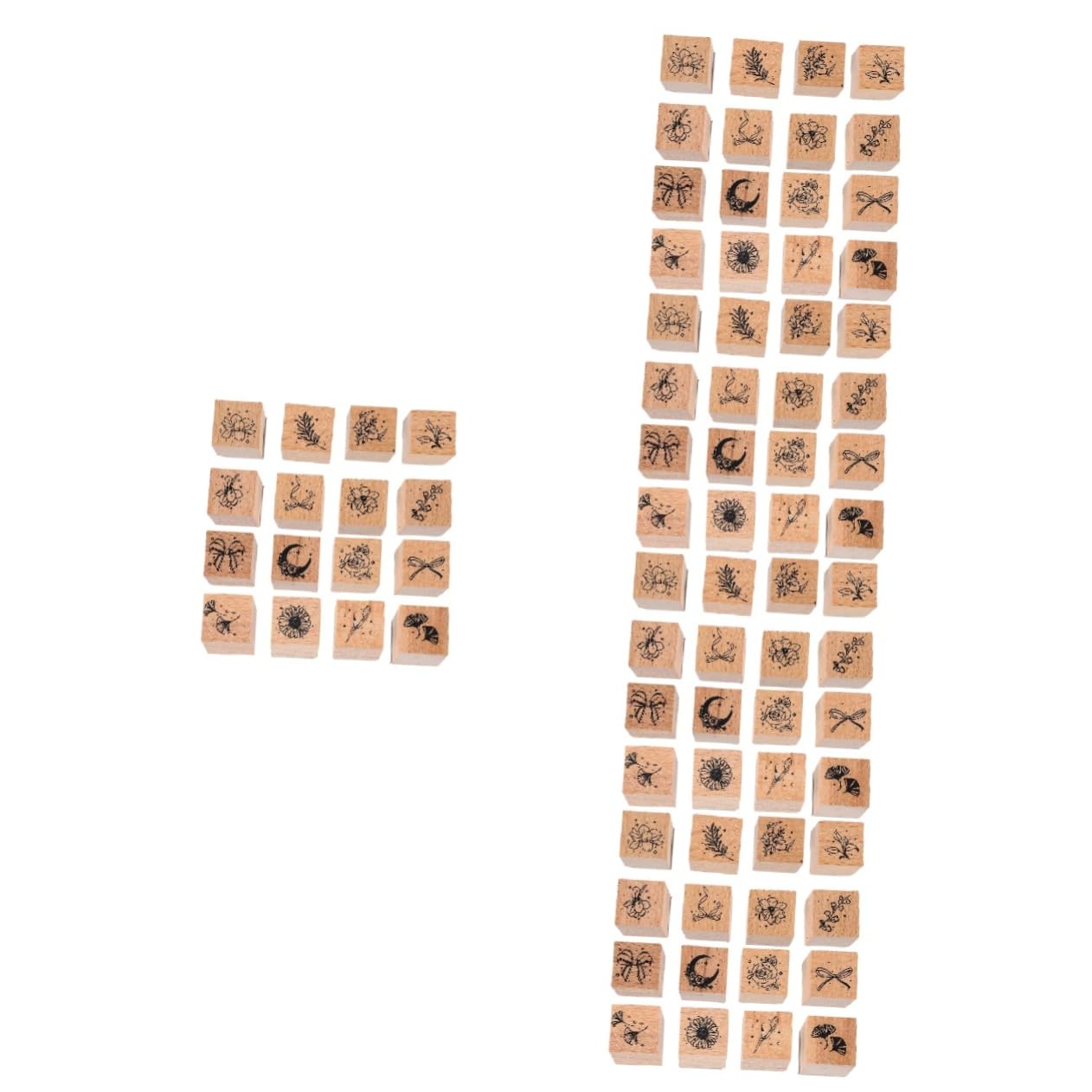 Gadpiparty 5 Sätze Kinderstempel Tagebuchstempel Für Blumen Transparente Stempel Personalisierter Namensstempel Süßer Bastel Dekorblock Sammelalbum Kinderstempel Zahl 16 Stück * 5