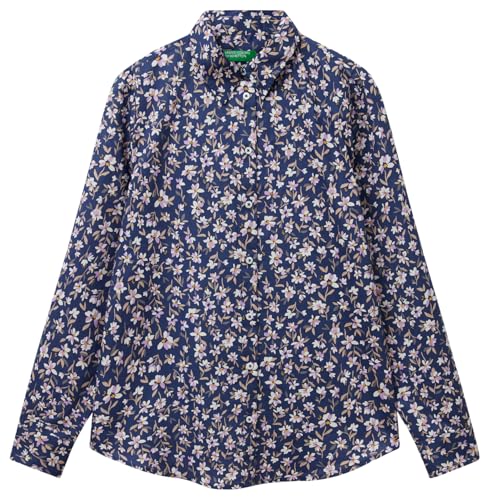 United Colors of Benetton Camicia 5Q6SDQ0AY, Multicolor, M Donna