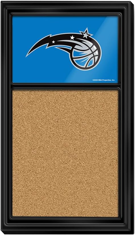 The Fan-Brand NBA Orlando Magic: Cork Note Board- Sports Decor for Home, Game Room, Fan Cave & Garage - USA Made