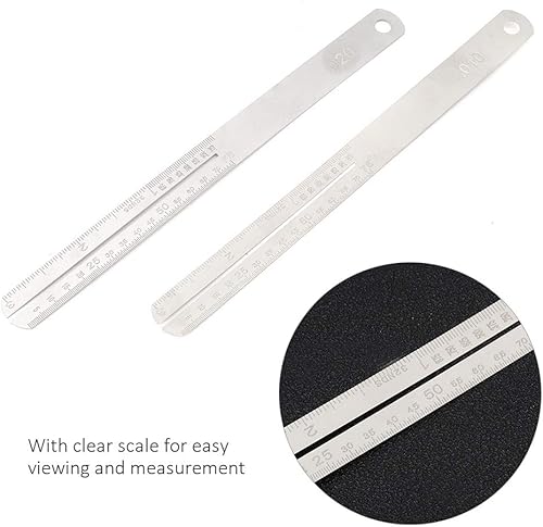 Miniatura 2 de Protector de trastes de diapasón de acero inoxidable, herramienta de reparación con báscula polaca para guitarra y bajo, 2 unidades