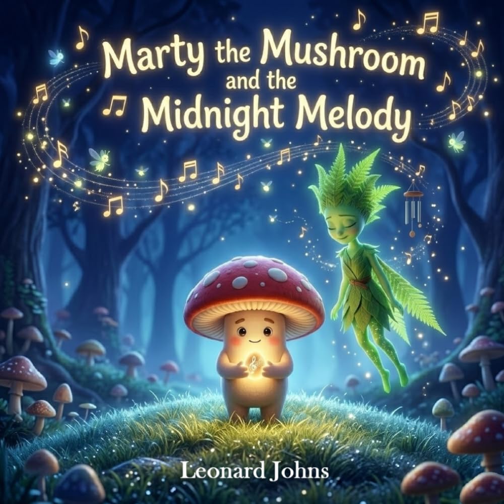 Marty the Mushroom and the Midnight Melody: A Magical Bedtime Adventure About Listening, Problem-Solving, and Quiet Courage for Kids Ages 4–8 (Marty the Mushroom Series of Books)