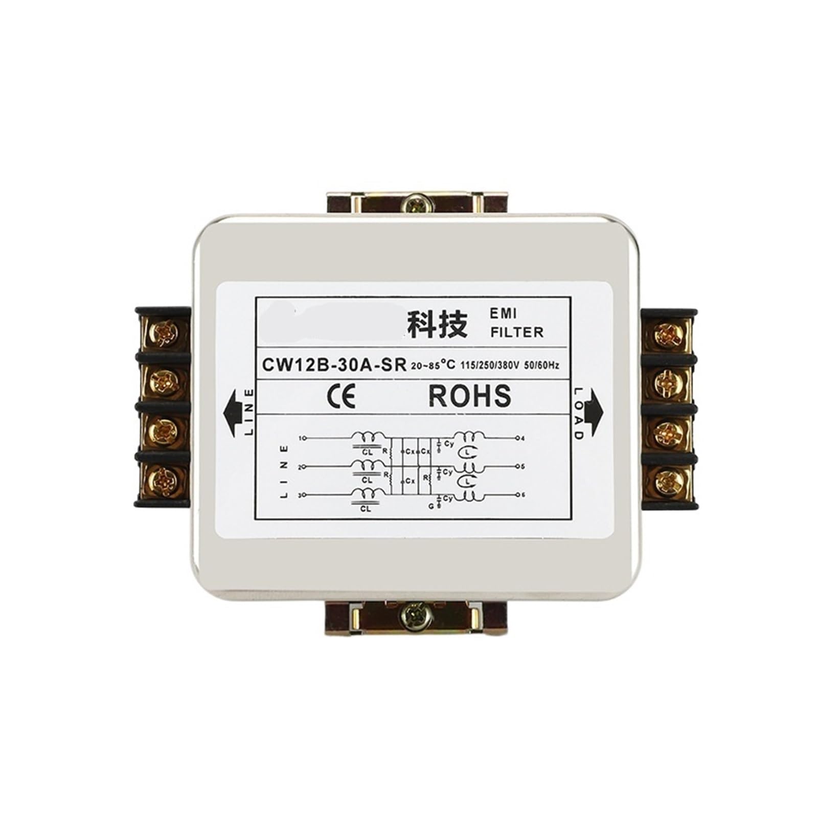 Filtro trifásico CW12B-SR para estabilizar la energía en talleres automatizados
