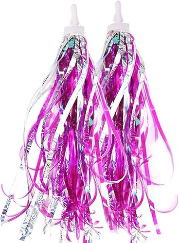 1 par niños bicicleta manillar serpentinas, niños scooter manillar colorido borla cinta Bicicletas apretones bebé portador accesorios