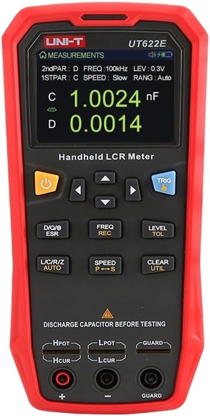 UT622A UT622C UT622E Digital Capacimeter LCR Meter Multimeter Capacitor Electronic Components Tester(UT622E)