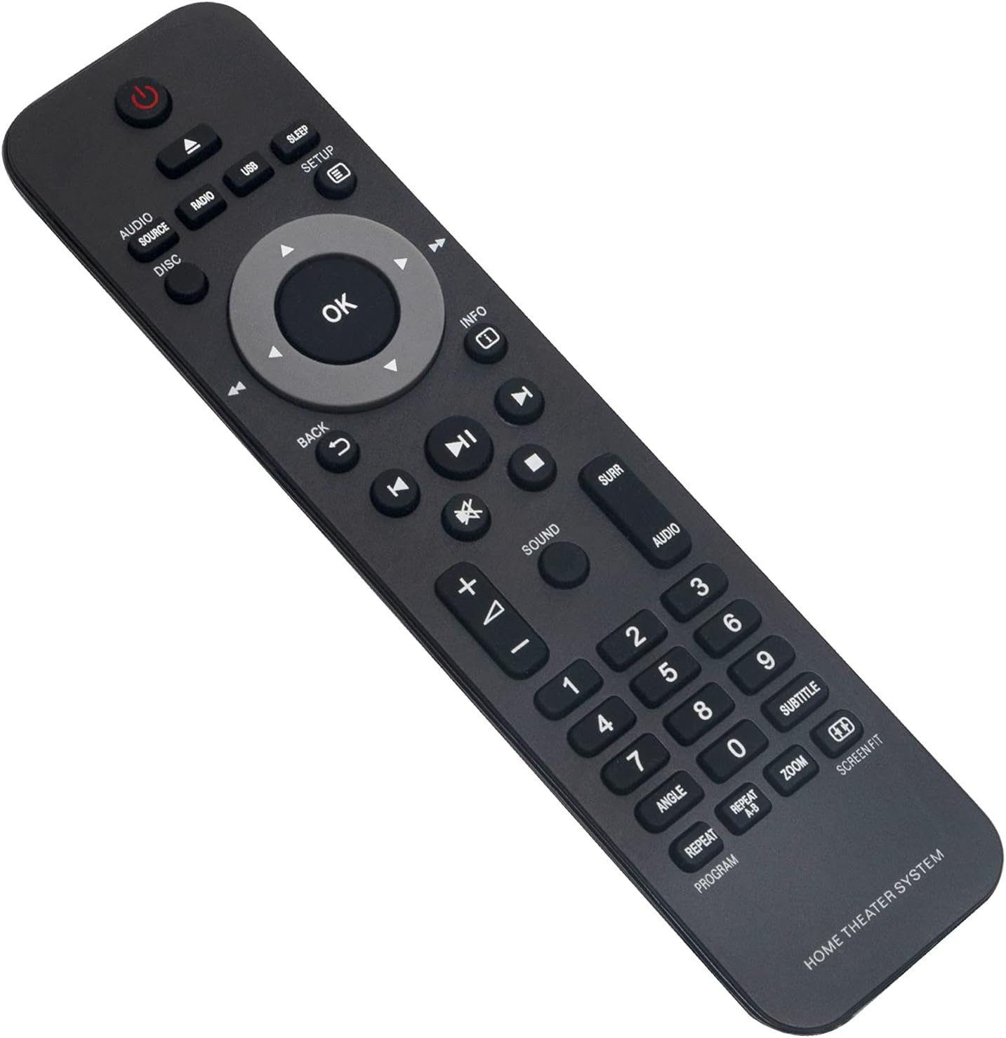 AULCMEET Replaced Remote Compatible with PHILIPS HOME THEATERS SYSTEM ASRUS HTS3277 HTS3377W HTS3377W/12 HTS3510 HTS3520 HTS3373 HTS3376 HTS3376W HTS3376W/12 HTS3377 HTS2500/12 HTS2511 HTS2511/12