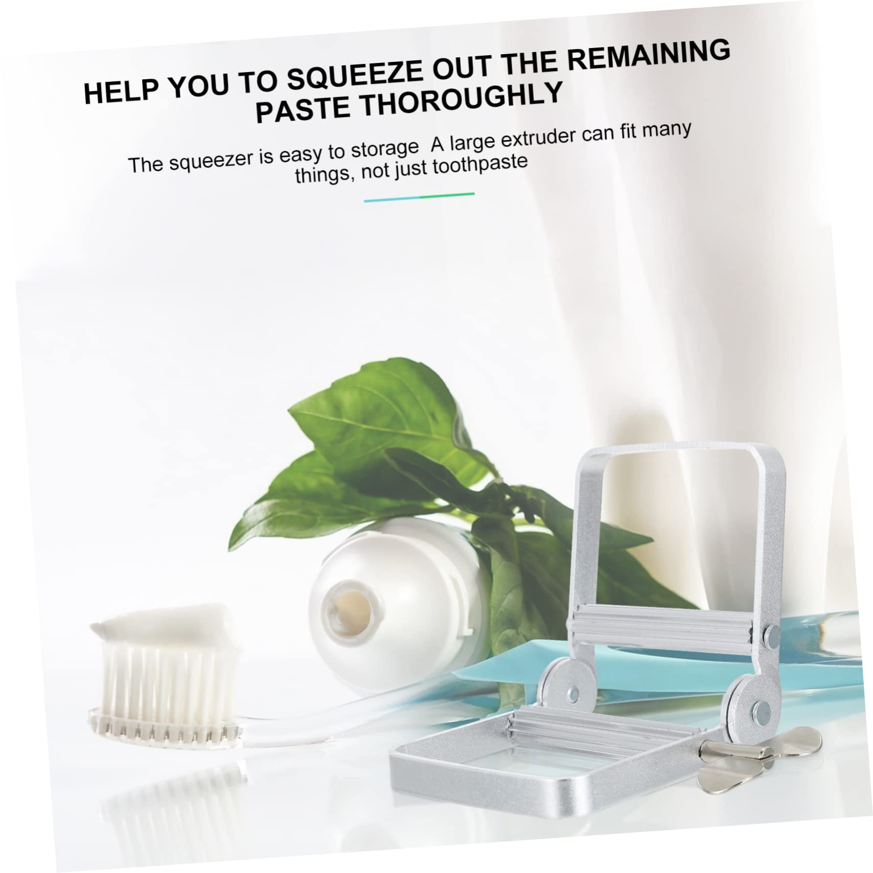 FRCOLOR Barber Squeezer Metal Cream Squeezer Aluminum Alloy for Toothpaste Tube