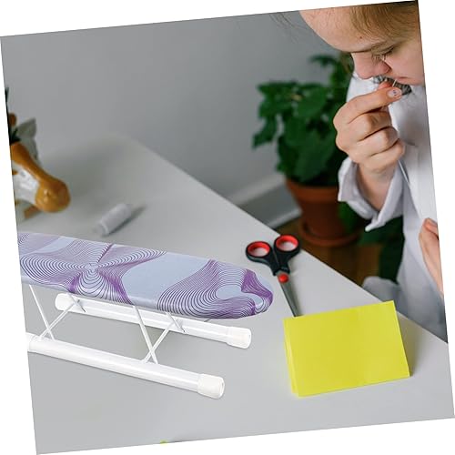 Miniatura 8 de Tabla de planchar de manga compacta con base antideslizante, alfombrilla de planchar portátil para ropa pequeña y mangas, cubierta resistente al