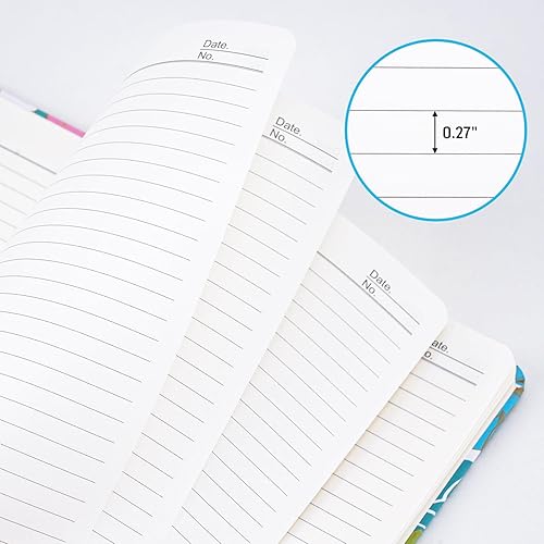 Miniatura 4 de EOOUT Paquete de 3 cuadernos en espiral para el trabajo, diarios en espiral de tapa dura para mujeres, 160 páginas, rayas universitarias, 5.5 x 8.3