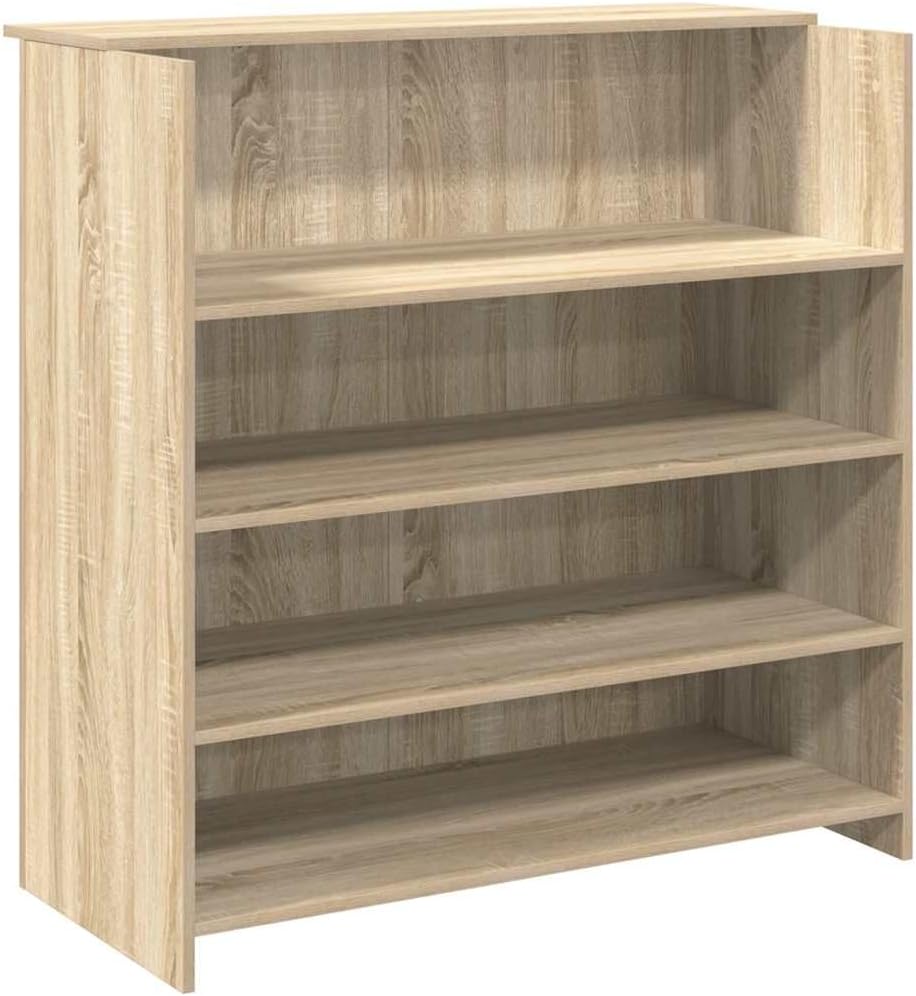 Hothingwell Blat Reception Chene Sonoma 100x50x103,5 cm Wood Ingenierie | Zintegrowane półki, przechowywanie na biurko, łatwy montaż, do użytku medycznego Clinique Hotel