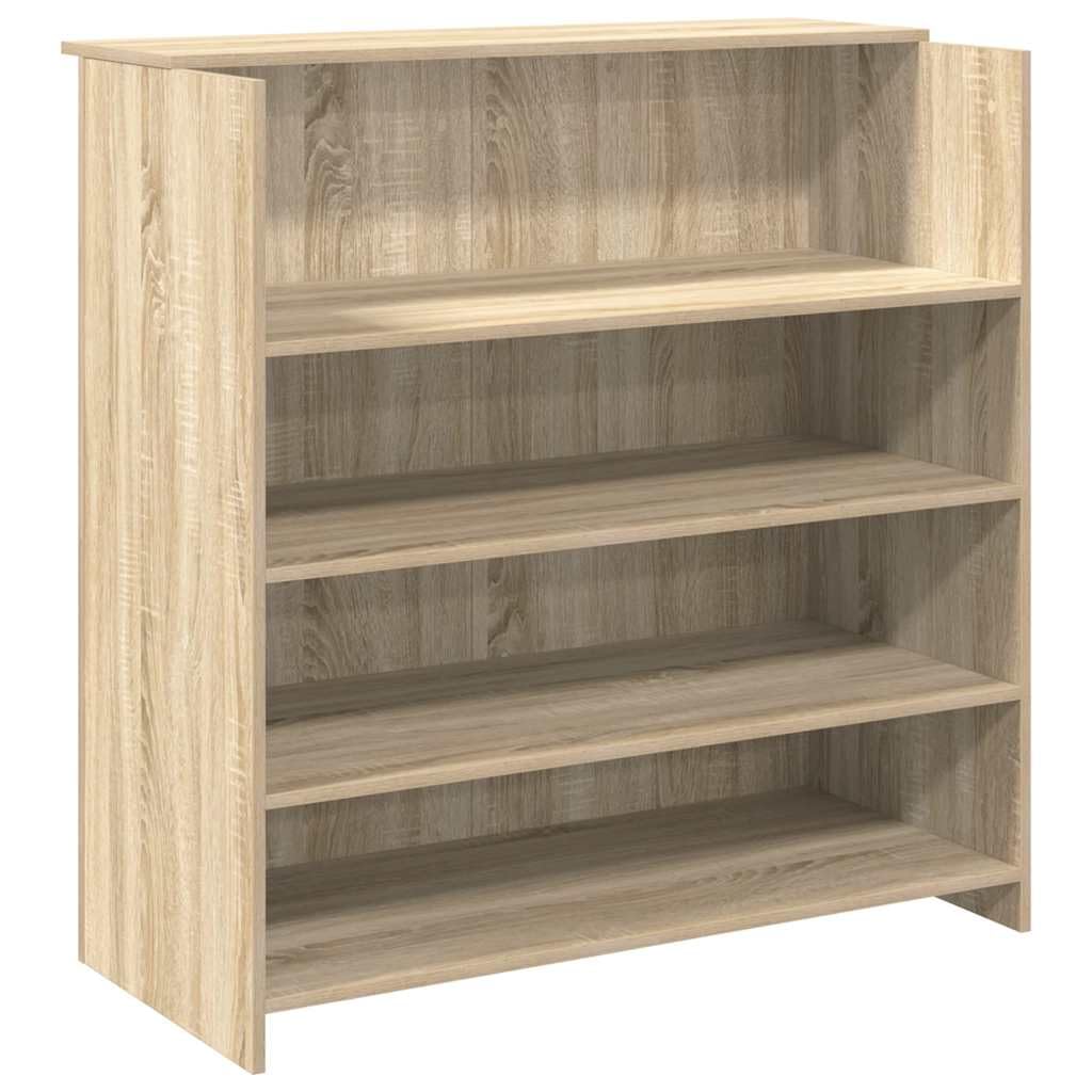 vidaXL Mostrador de recepción Roble Sonoma 100x50x103,5 cm Madera de ingeniería
