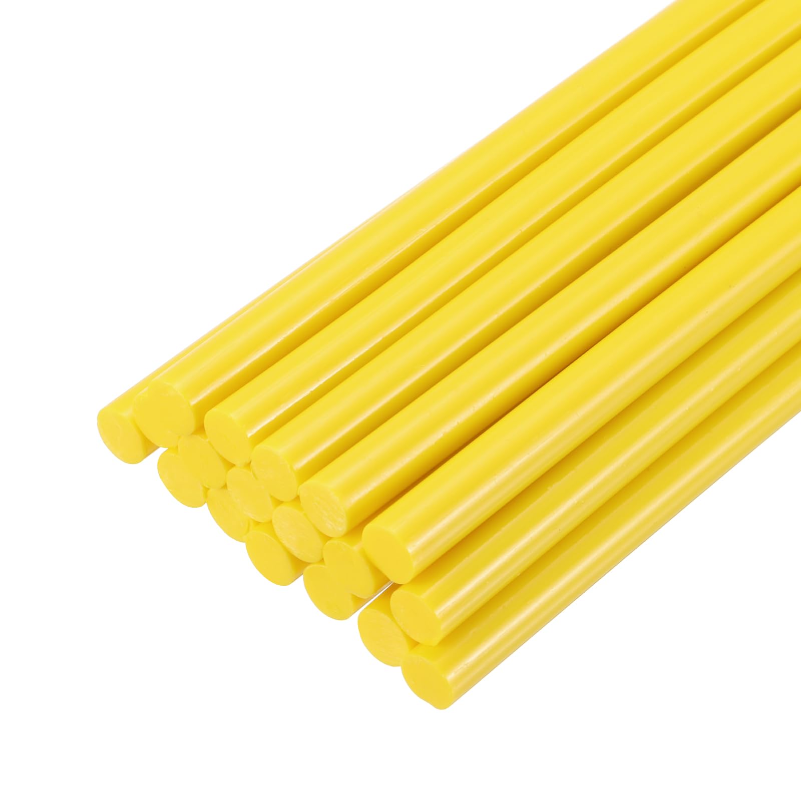 PATIKIL Hot Glue Sticks for Glue Gun, 20 Pcs Colored Hot Melt Adhesive Glue Sticks Bulk for DIY Projects Craft Art Decoration Home Repairs, Light Yellow (200mm x 7mm)