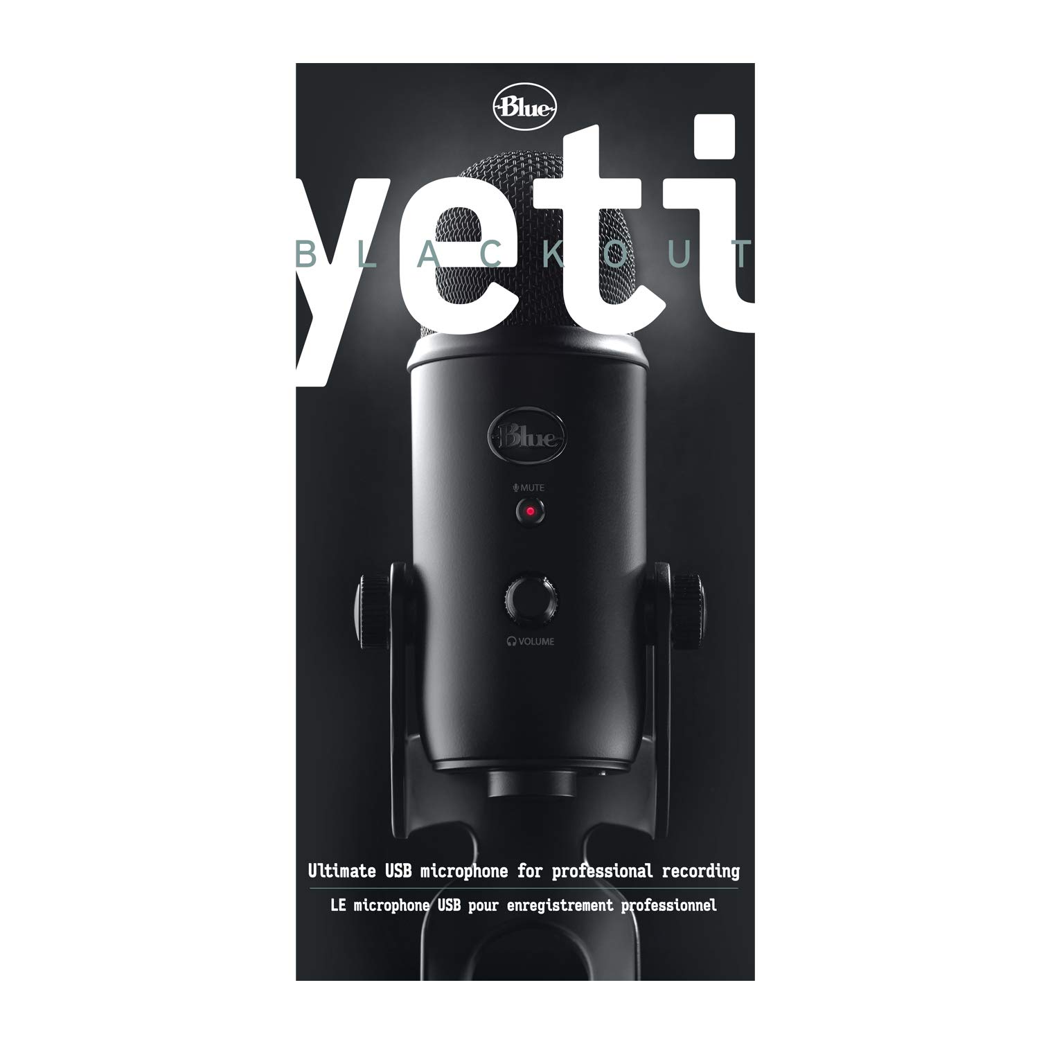 Logitech C922 Pro Stream Webcam Full HD 1080p Streaming con treppiede e licenza gratuita di 3 mesi XSplit microfoni neri + blu Microfono USB Yeti, Blackout