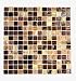 3/4 x 3/4 COPPER GOLD GLIMMER GLASS MOSAIC