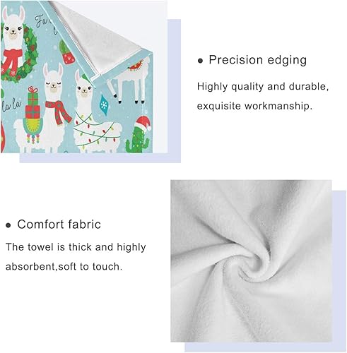 Miniatura 3 de Juego de 3 toallas de playa a cuadros de girasoles amarillos de otoño con flores florales de tartán blanco y negro, suaves, finas, duraderas,