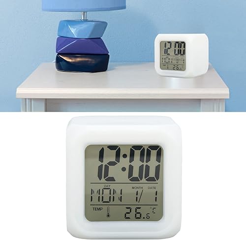 Miniatura 2 de Reloj despertador para niños con luces nocturnas, reloj despertador para niños con luz nocturna, reloj despertador para dormitorio, mesita de noche,