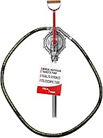 TERAPUMP High Volume Manual Diaphragm Drum Pump for Gasoline Diesel E85 - 15-55 Gallon Drums, Anti-Static Hose, 1 Gal/5 Strokes
