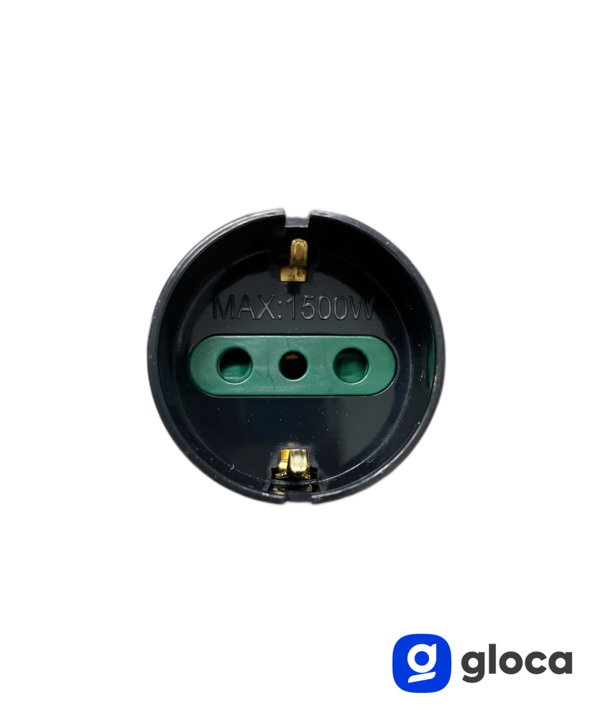 Set 3 Adattatori Presa Schuko 10A Con Spina 10A Nero Standard Italiano